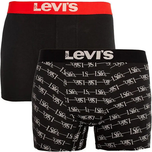 Levis Men Lsco Logo Aop Boxer Brief 2P Black