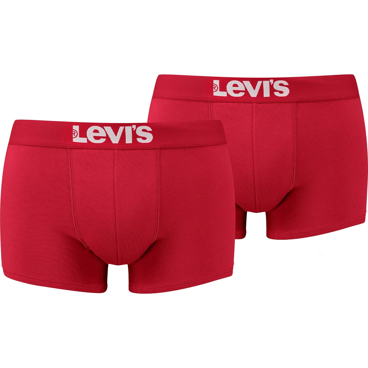 Súprava 2 kusov boxeriek Levi's® Solid Basic Trunk 2P červené