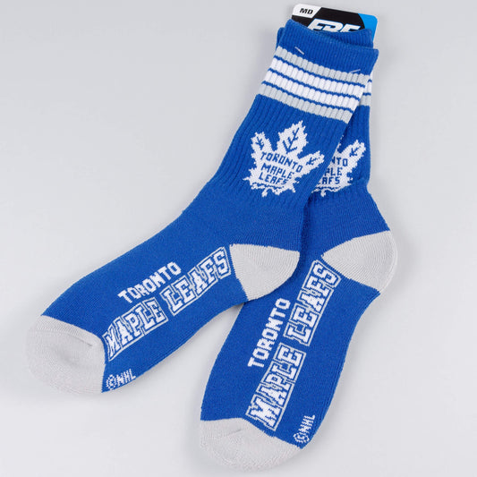 FBF Originals NHL 4 Stripes Crew Socks Toronto Maple Leafs