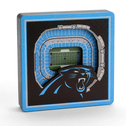 Magnetka Youthefan NFL 3D Stadiumview Magnet Carolina Panthers (7x7 cm)