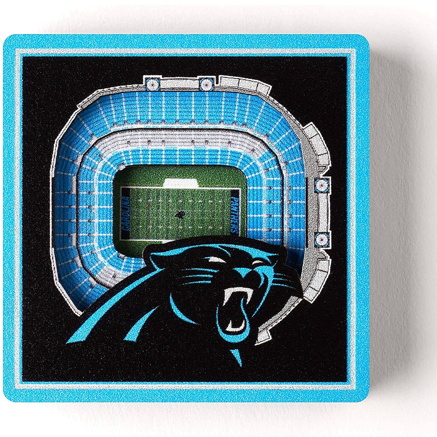 Magnetka Youthefan NFL 3D Stadiumview Magnet Carolina Panthers (7x7 cm)