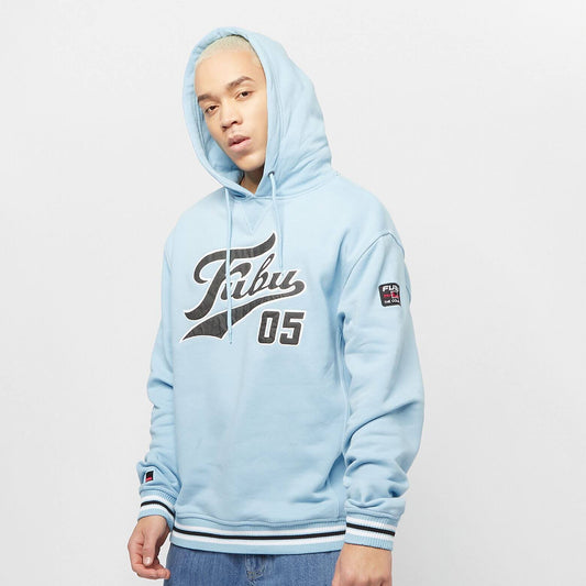 FUBU Varsity Ssl Hooded Sweatshirt lightblue/black/white