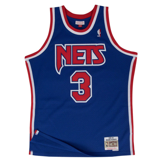 Basketbalový dres Mitchell & Ness NBA Swingman Jersey New Jersey Nets Road 1992-93 Drazen Petrovic modrý