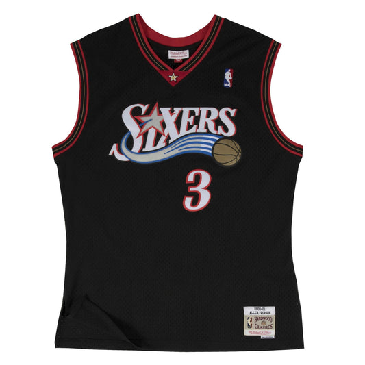 Mitchell & Ness Swingman Jersey Philadelphia 76Ers Road 2000-01 Allen Iverson Black / Black