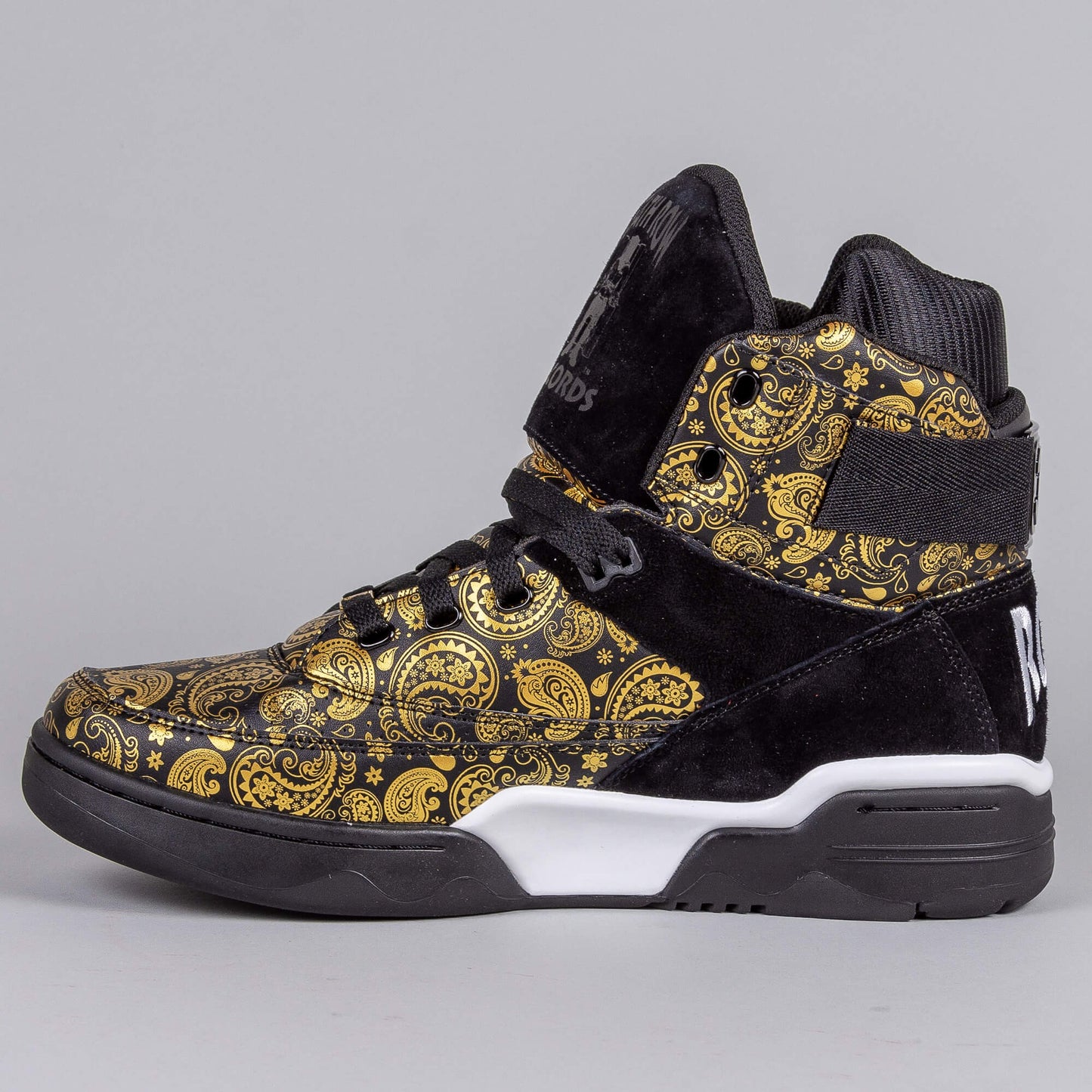 EWING ATHLETICS 33 HI DEATH ROW - BLACK BANDANA/GUM - Death Row Records 30th Anniversary