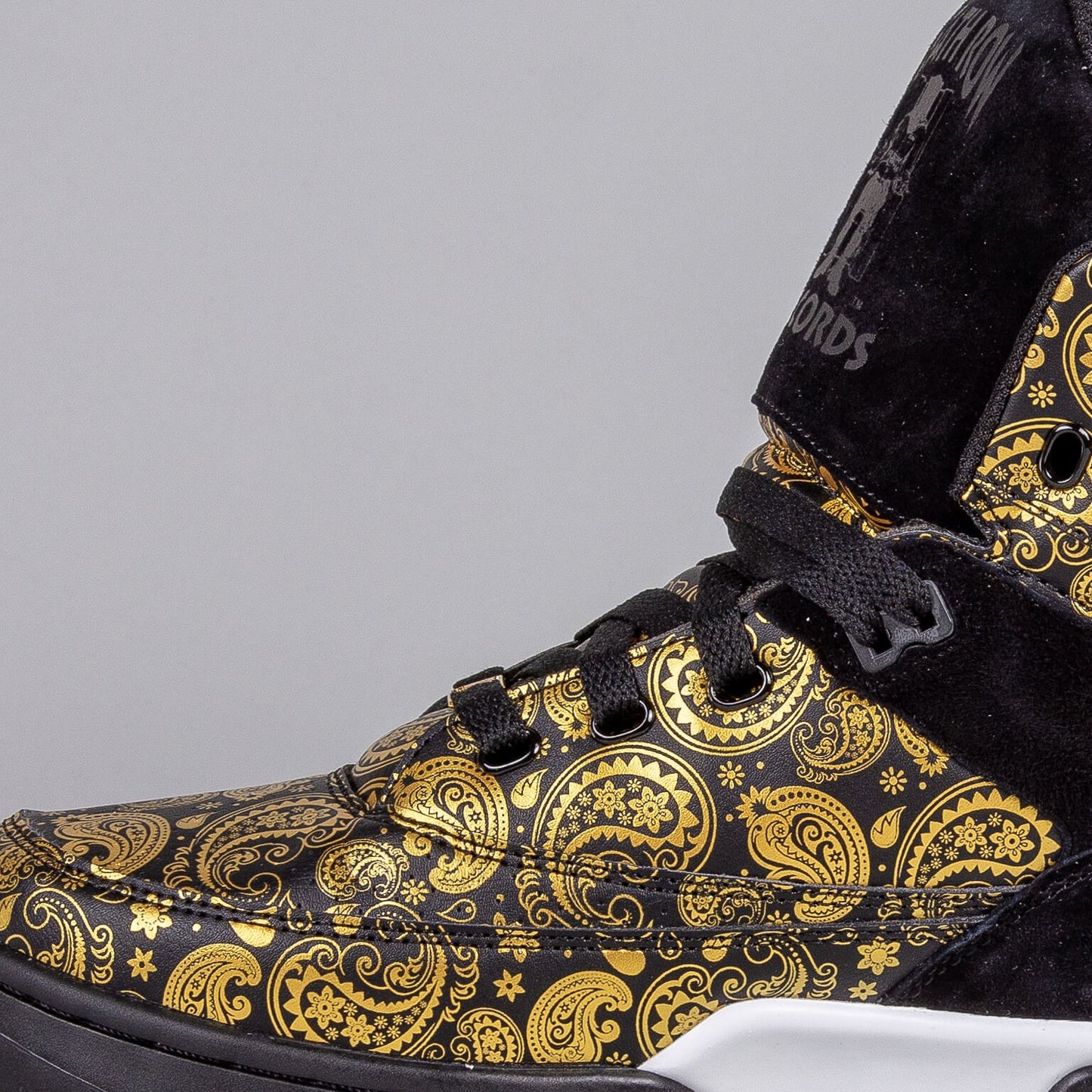 EWING ATHLETICS 33 HI DEATH ROW - BLACK BANDANA/GUM - Death Row Records 30th Anniversary
