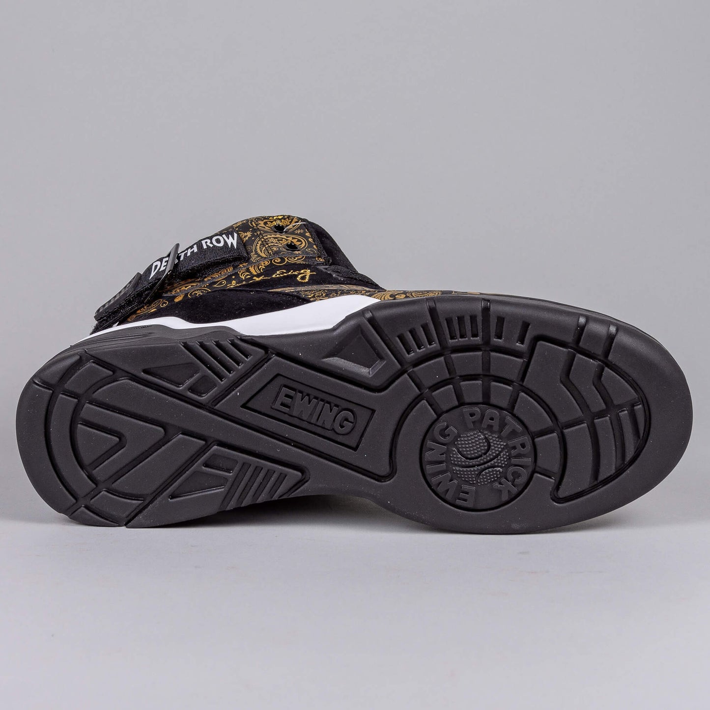 EWING ATHLETICS 33 HI DEATH ROW - BLACK BANDANA/GUM - Death Row Records 30th Anniversary