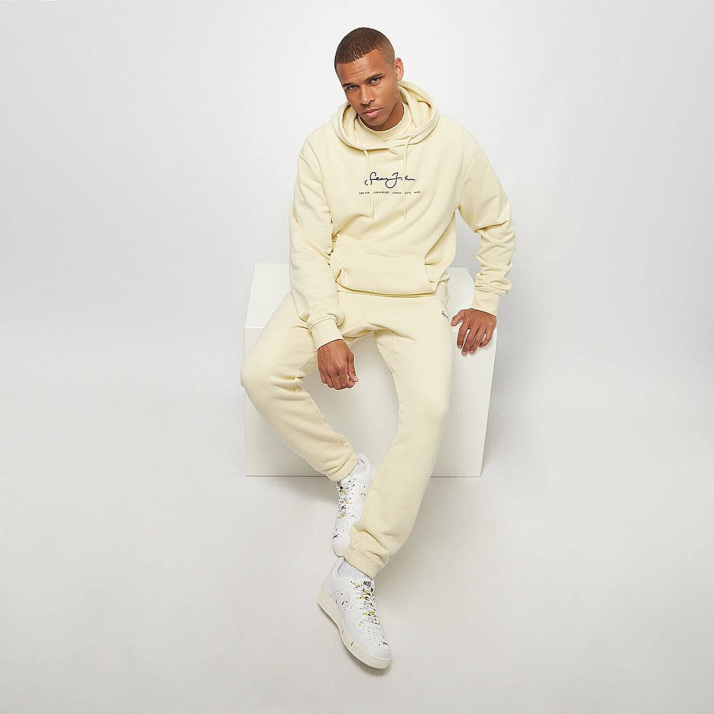 Mikina s kapucňou Sean John Classic Logo Essential Hoodie žltá