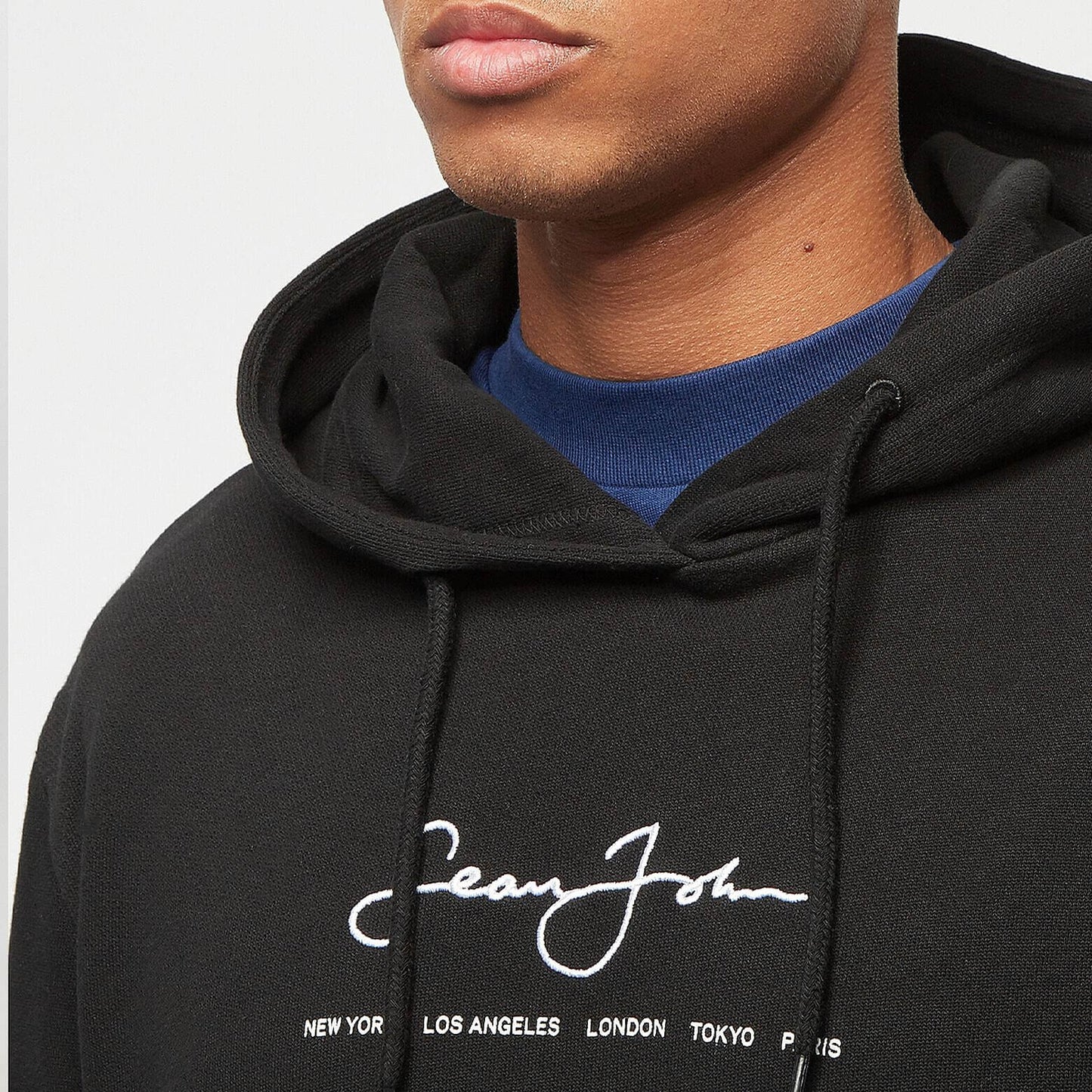 Mikina s kapucňou Sean John Classic Logo Essential Hoodie čierna