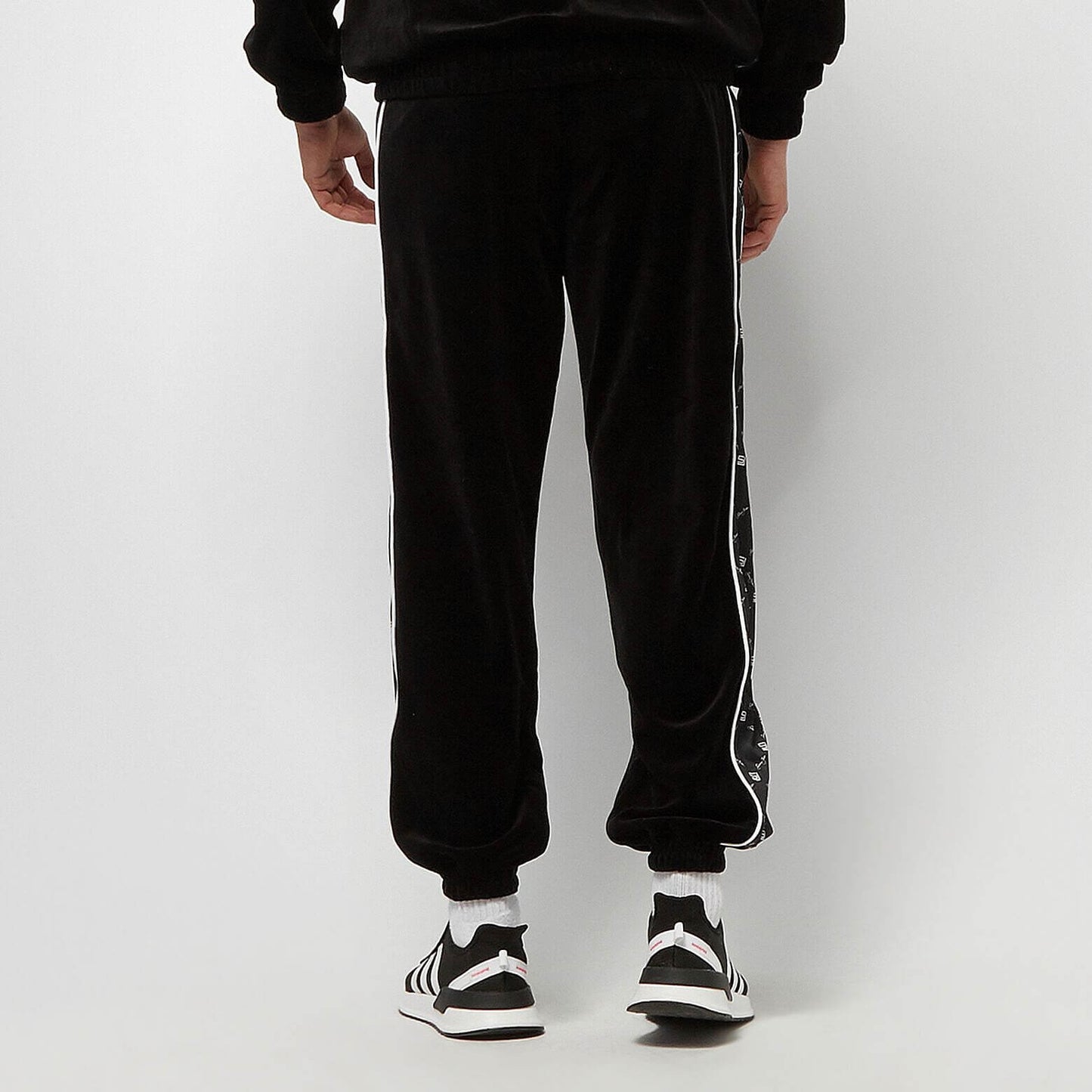 Sean John Icon AOP Velours Track Pants black/ white black