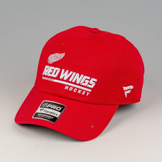 Fanatics Detroit Red Wings Authentic Pro Locker Room Unstructured Adjustable Cap Red