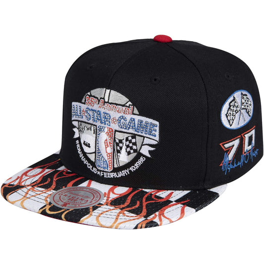 Mitchell & Ness NBA Fast Back Snapback Hwc All Star (Nba) Black/White Checkered