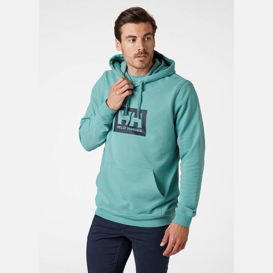 Mikina s kapucňou HELLY HANSEN HH LOGO BOX HOODIE zelená