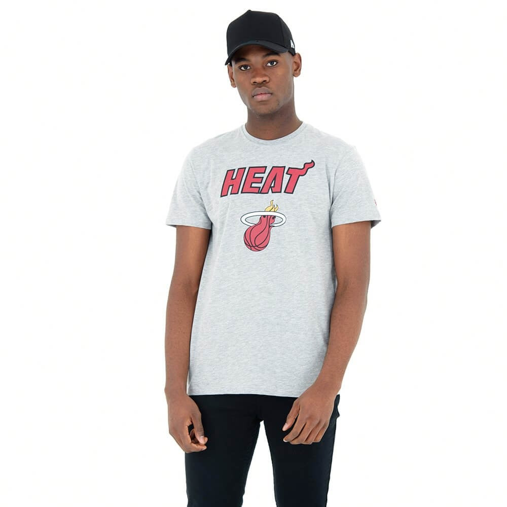 NEW ERA tričko NBA Team logo MIAMI HEAT Grey