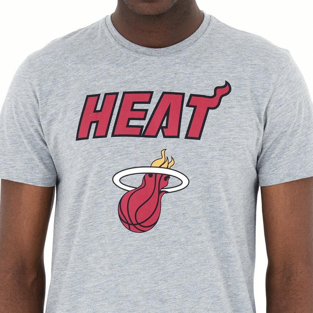 NEW ERA tričko NBA Team logo MIAMI HEAT Grey