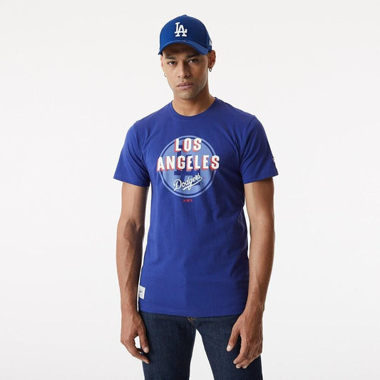 NEW ERA tričko MLB Heritage graphic tee LOS ANGELES DODGERS Blue