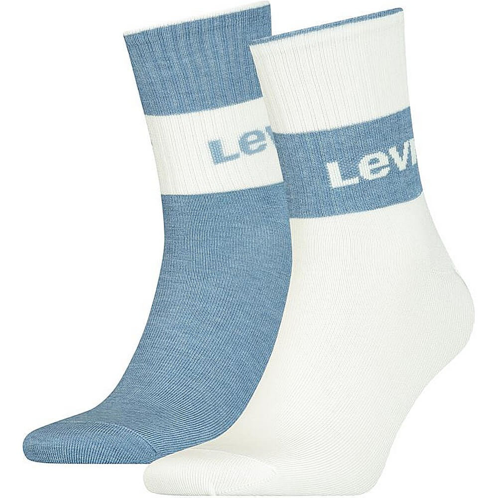 Levis Unisex Sustainable Regular Cut (2-Pack) Blue / White