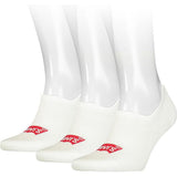 Levis Footie High Rise Batwing Logo (3-Pack) White