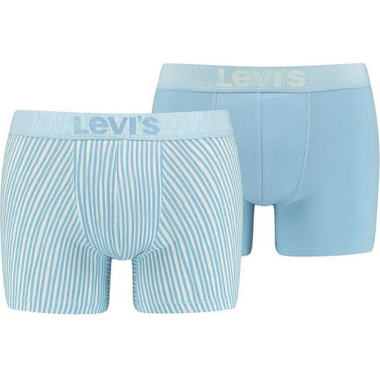 Levis Men Vertical Stripe Aop Boxer Brief (2-Pack) Light Blue