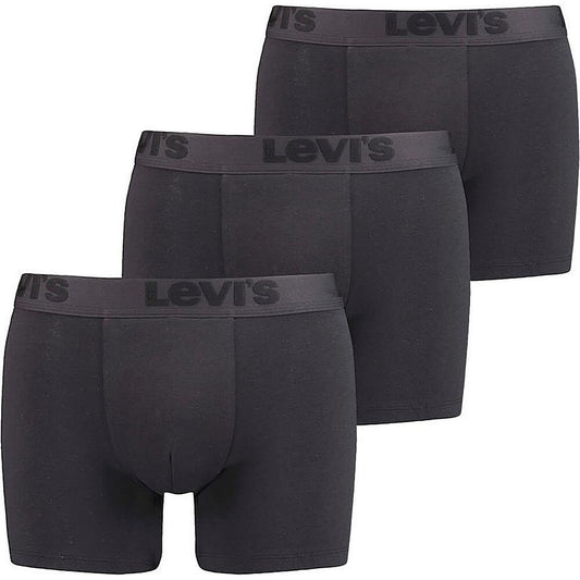 Levis Men Premium Boxer Brief (3-Pack) Black