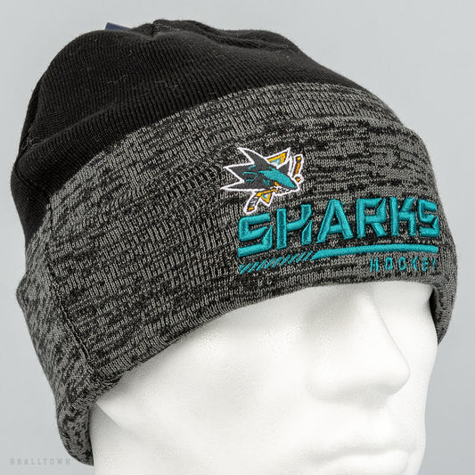 Fanatics San Jose Sharks Authentic Pro Locker Room Beanie Cuff Black