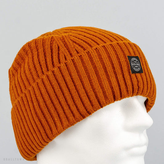 Shine Original Beanie Knit Hat Dk Orange