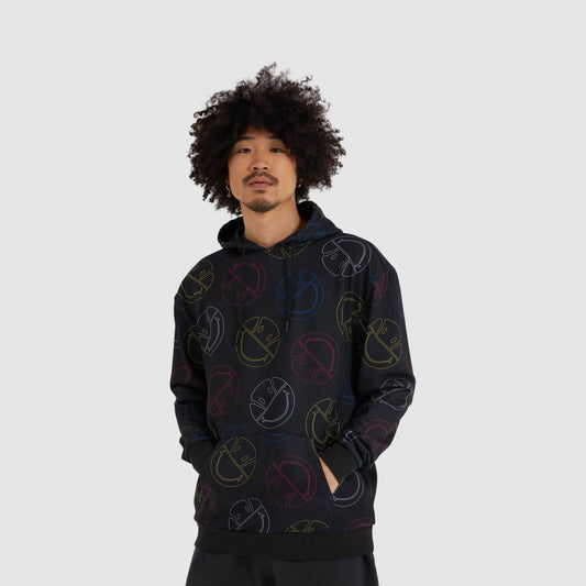 Ellesse x smiley® ecstatio hoody dark grey