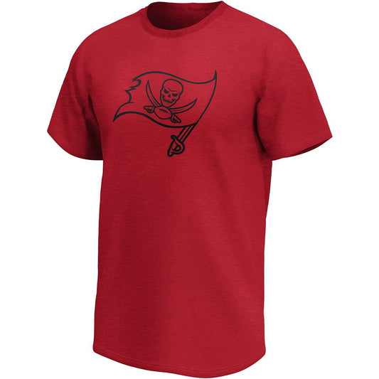 Fanatics NFL Mono Premium Marl Graphic T-Shirt Tampa Bay Buccaneers Game Red Marl