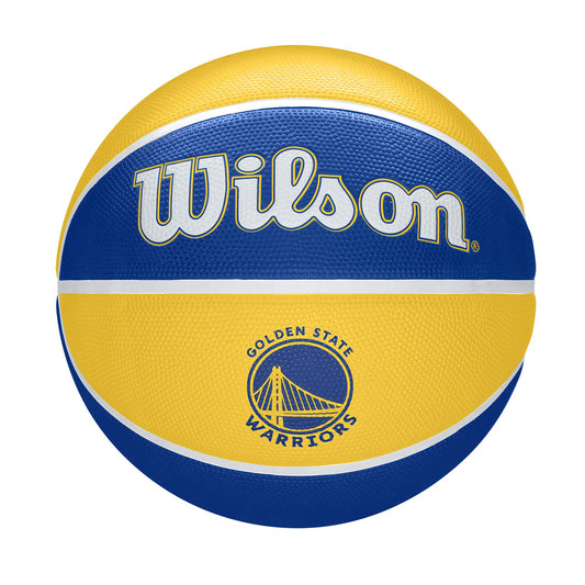Basketbalová lopta Wilson NBA Team Tribute Golden State Warriors (veľkosť 7) žltá/modrá