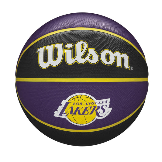 Basketbalová lopta Wilson NBA Team Tribute Los Angeles Lakers (veľkosť 7) čierna/fialová