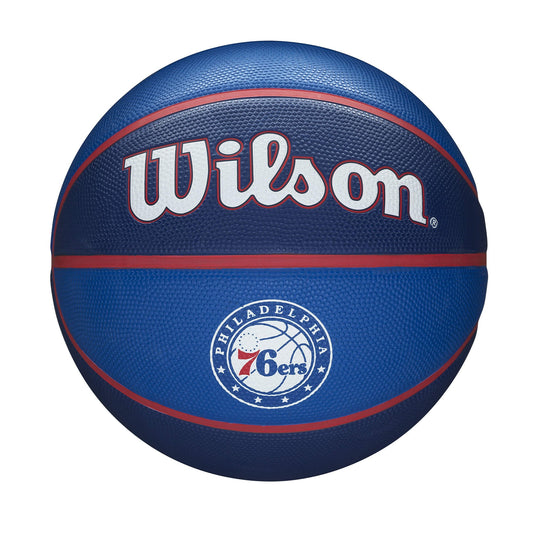 Basketbalová lopta Wilson NBA Team Tribute Philadelphia 76ers (veľkosť 7) modrá