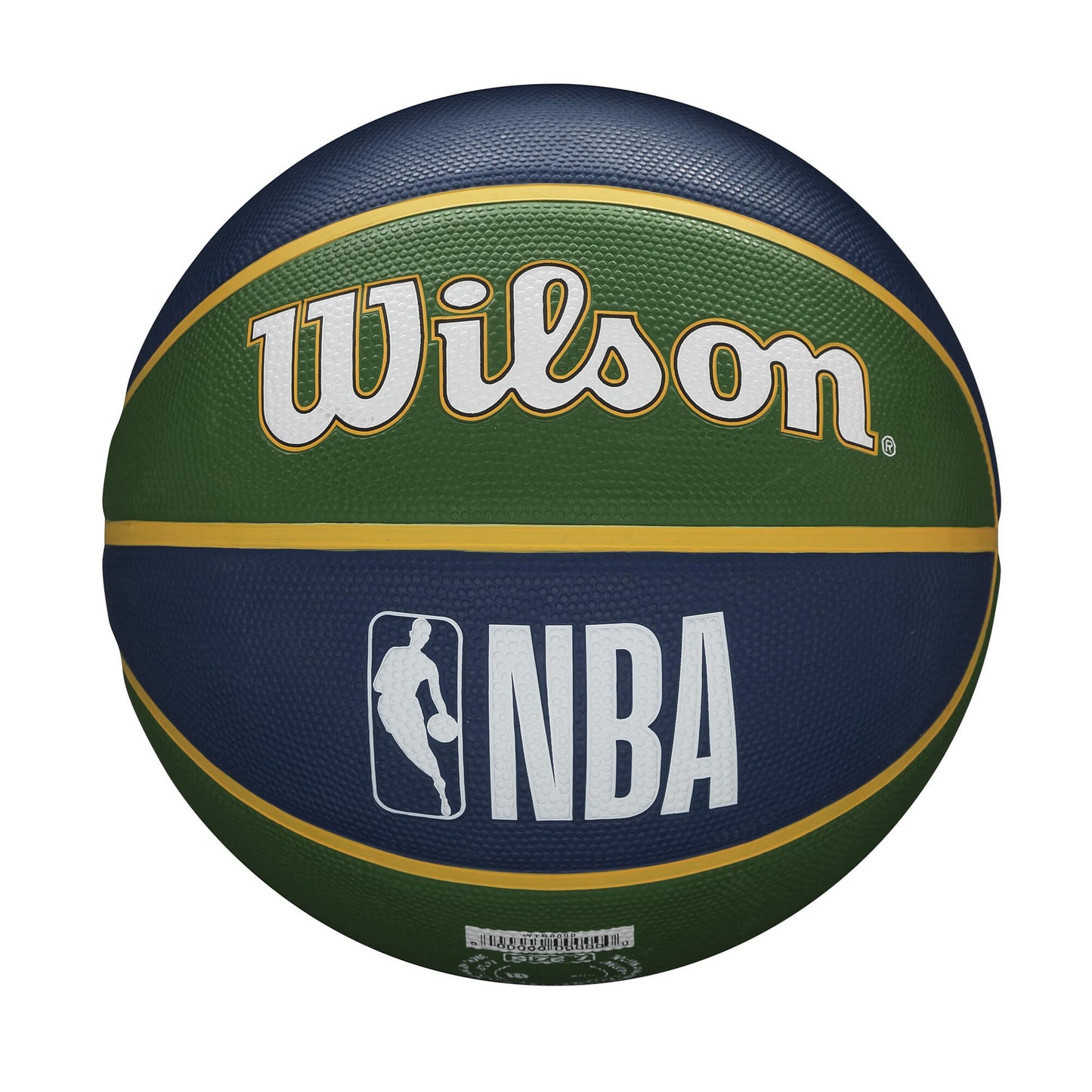 Basketbalová lopta Wilson NBA Team Tribute Utah Jazz (veľkosť 7) zelená/tmavomodrá