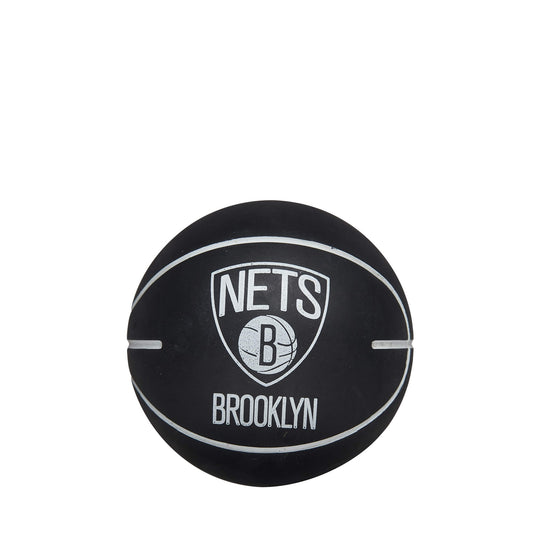 Basketbalová lopta Wilson NBA Dribbler Basketball Brooklyn Nets (super mini) čierna