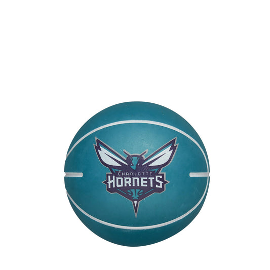 Basketbalová lopta Wilson NBA Dribbler Basketball Charlotte Hornets (super mini) tyrkysová