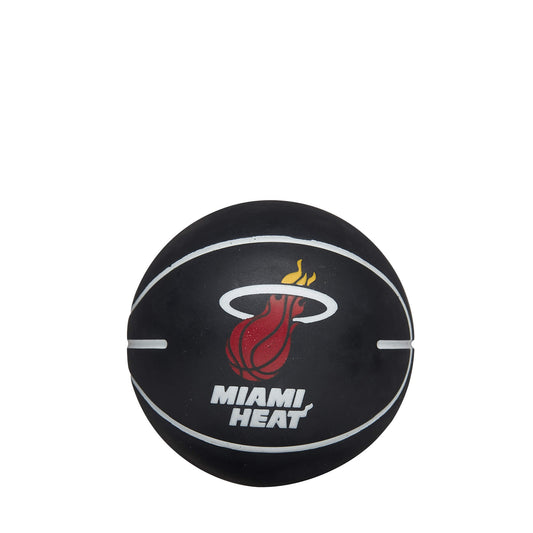 Basketbalová lopta Wilson NBA Dribbler Basketball Miami Heat (super mini) čierna