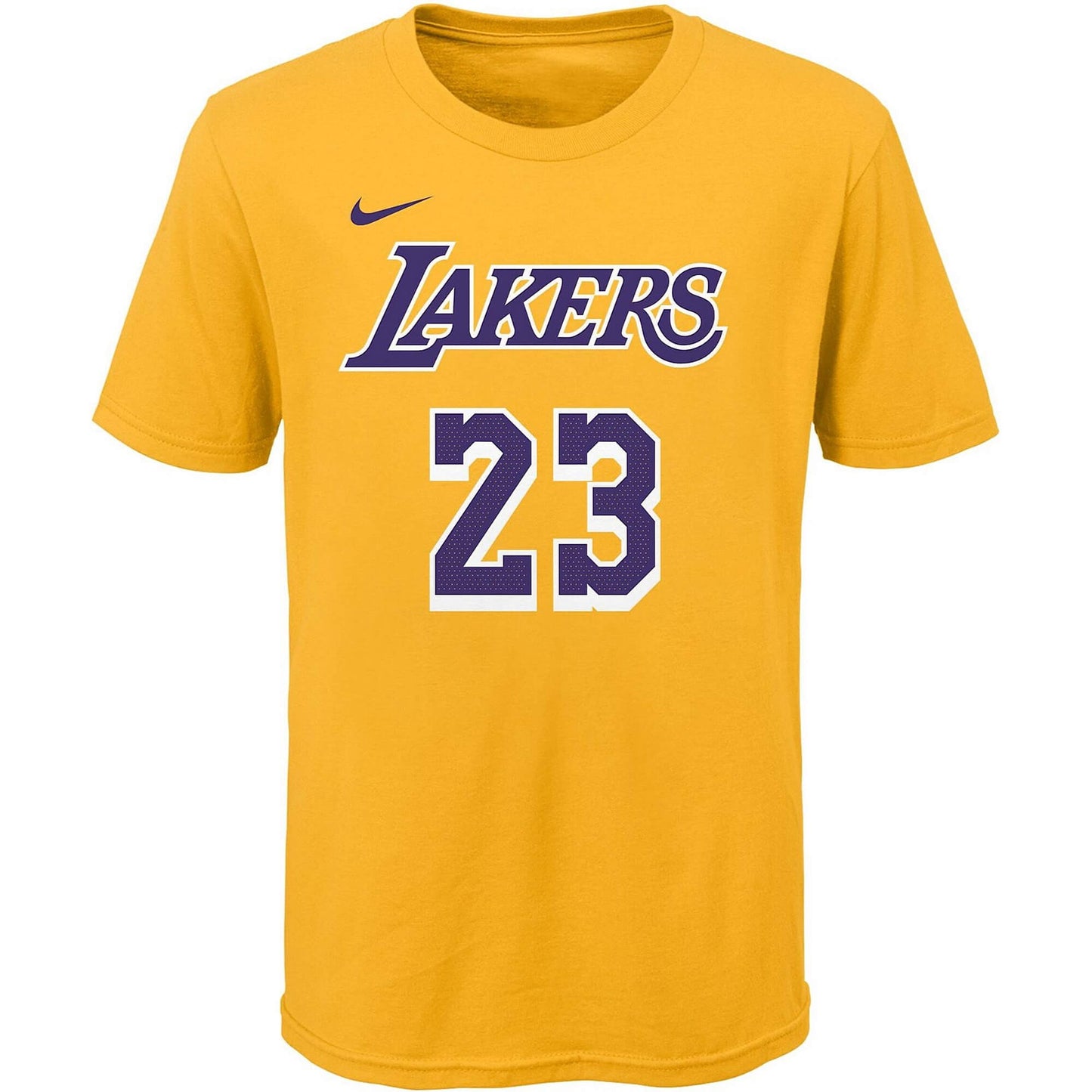 Nike Boys N&N Tee -Icon Los Angeles Lakers Lebron James Yellow