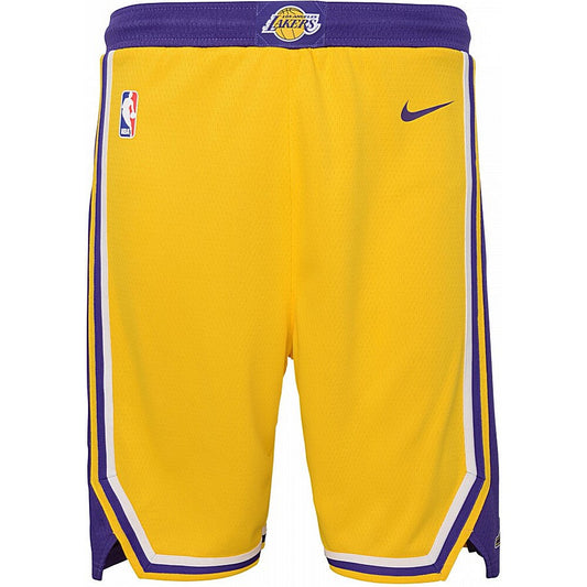 Detské basketbalové šortky Nike NBA Kids Icon Replica Short Los Angeles Lakers žlté (Pre deti od 4-7 rokov)