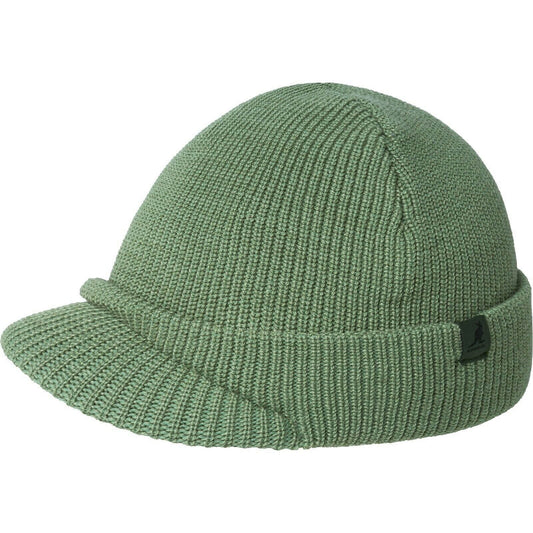 Kangol Sliced Peak Beanie Oil Green