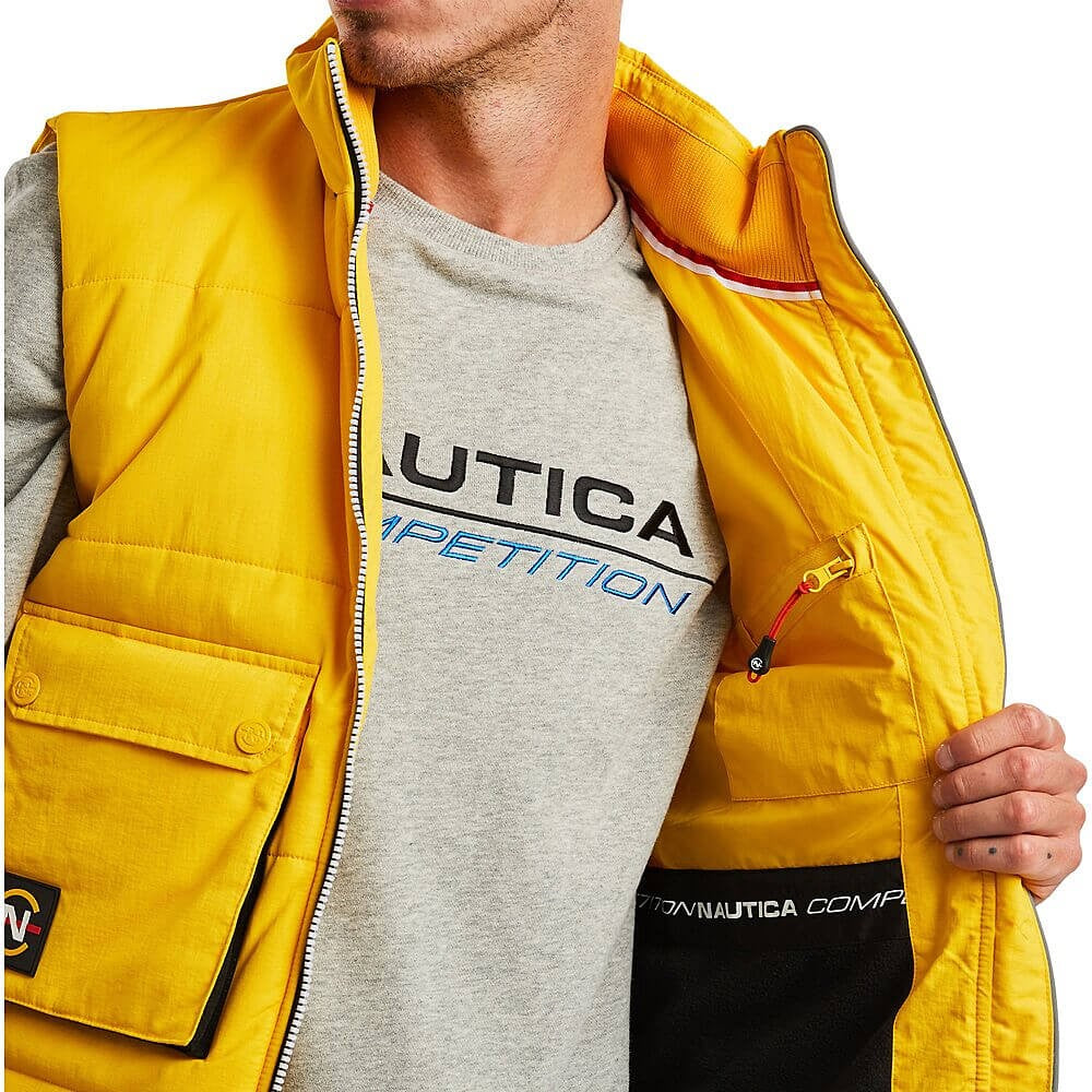 Nautica Dhow Padded Gillet Yellow