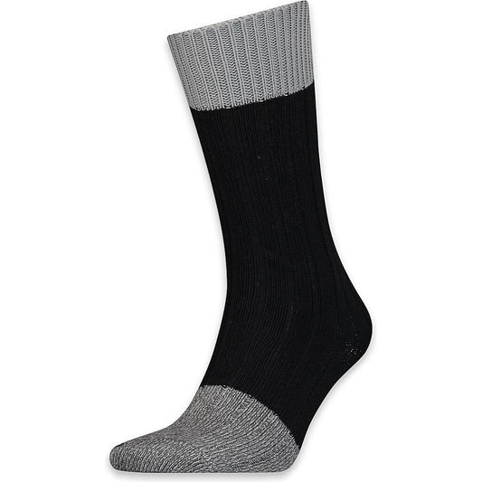 Ponožky Levis Reg Cut Bootsock Mouline Colorblock Co 1 pár čierno-šedé