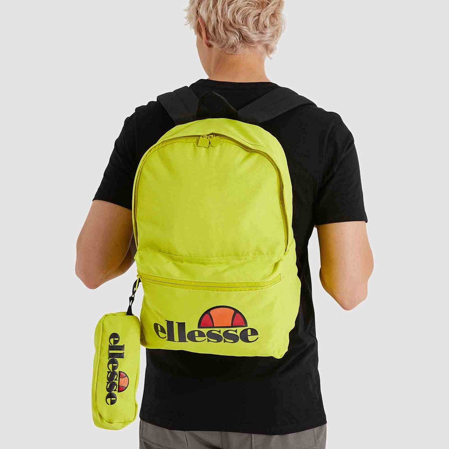 Batoh a peračník Ellesse Heritage Rolby Backpack + Pencil Case bledozelený