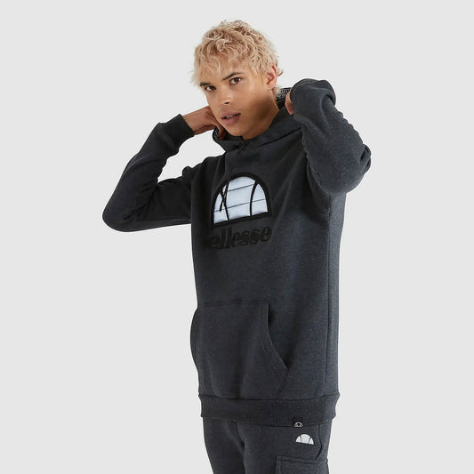 Mikina s kapucňou Ellesse Skilla OH Hoody tmavošedá