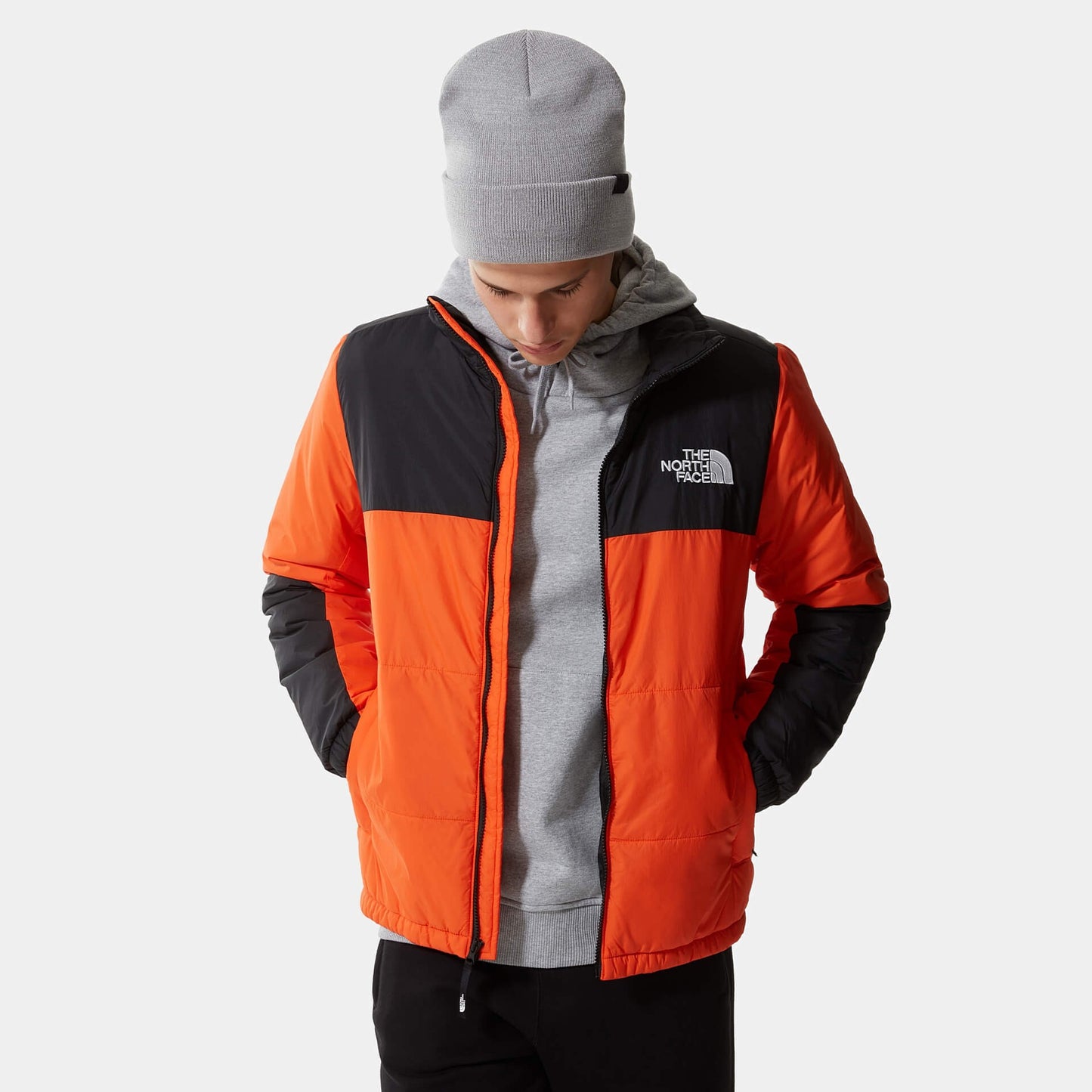 The North Face Gosei Puffer Jacket Red Orange