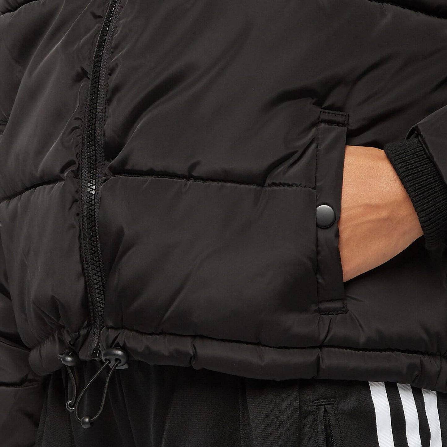 Karl Kani Retro Hooded Puffer Jacket Black