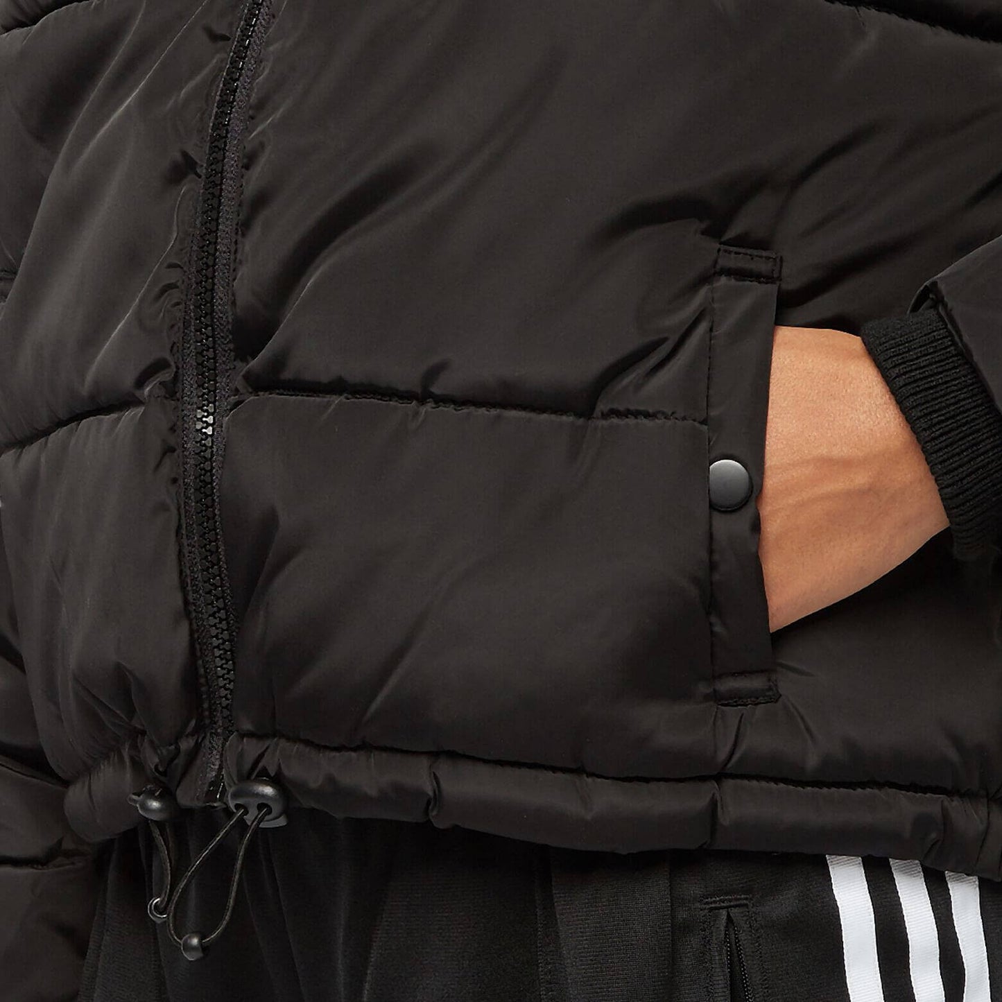 Karl Kani Retro Hooded Puffer Jacket Black