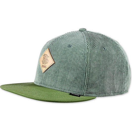 Djinns 6 Panel Snapback Cap Softcord light olive