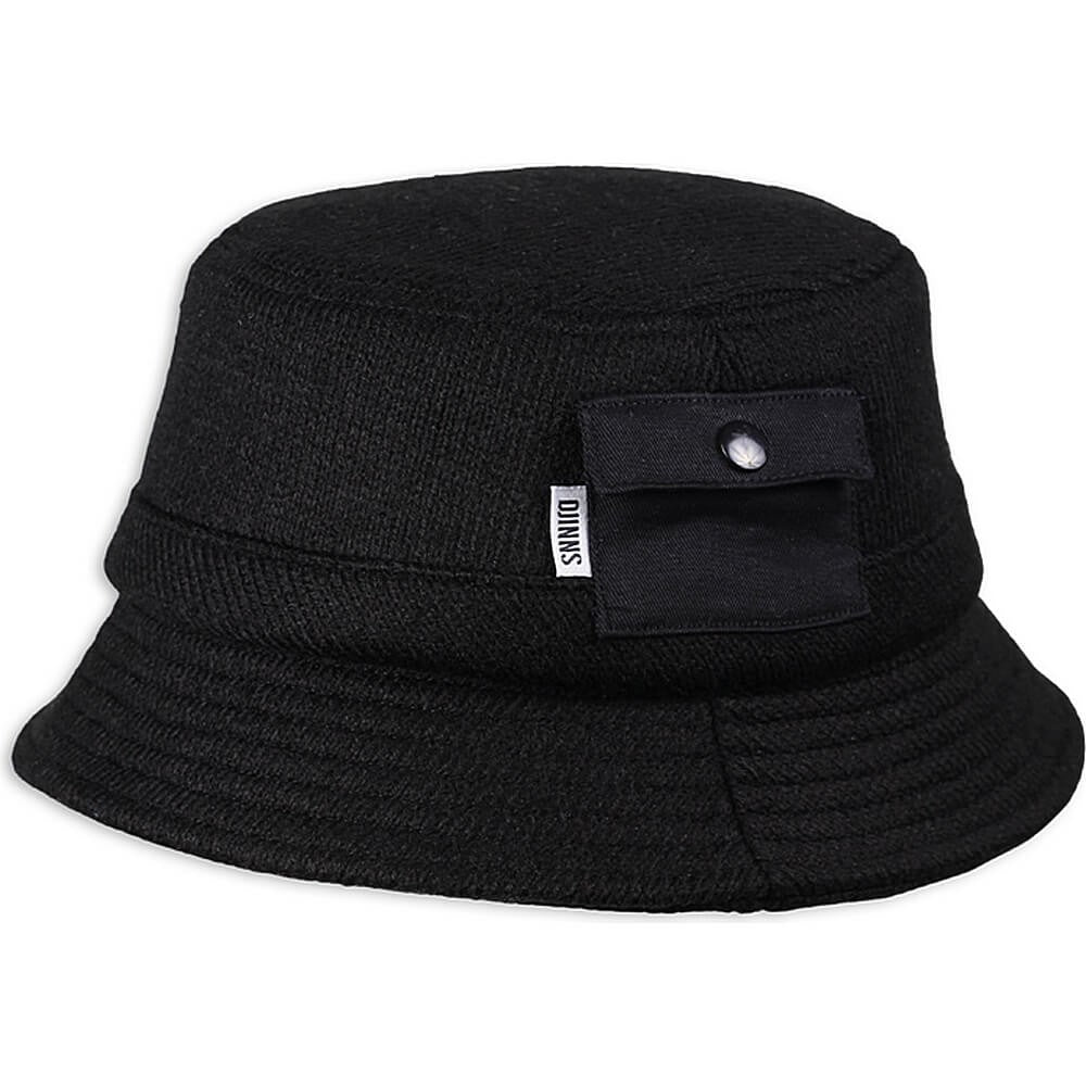 Djinns Bucket Hat R/L Knit black