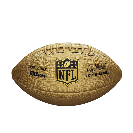 Wilson NFL Duke Metallic Edition Official Size Football Gold