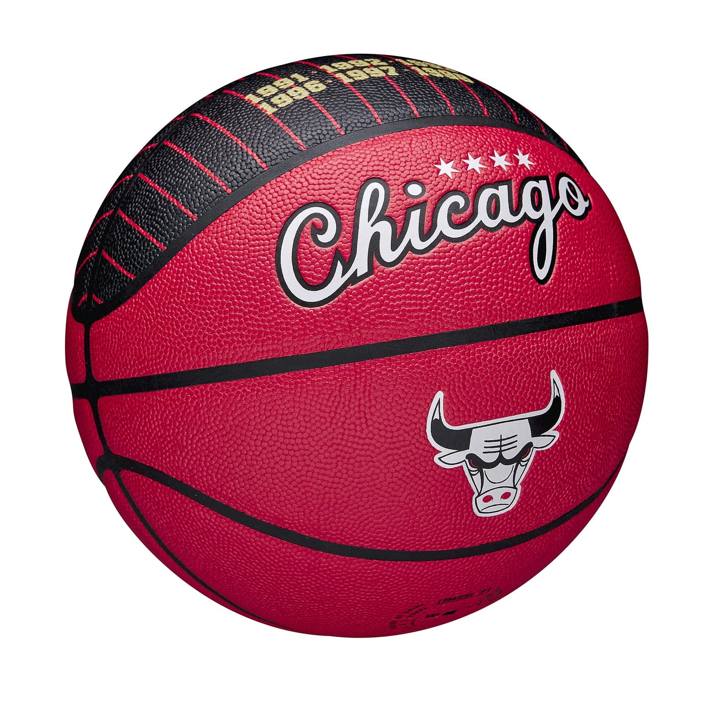 Wilson NBA Team City Collector Basketball Chicago Bulls - Red (sz. 7)