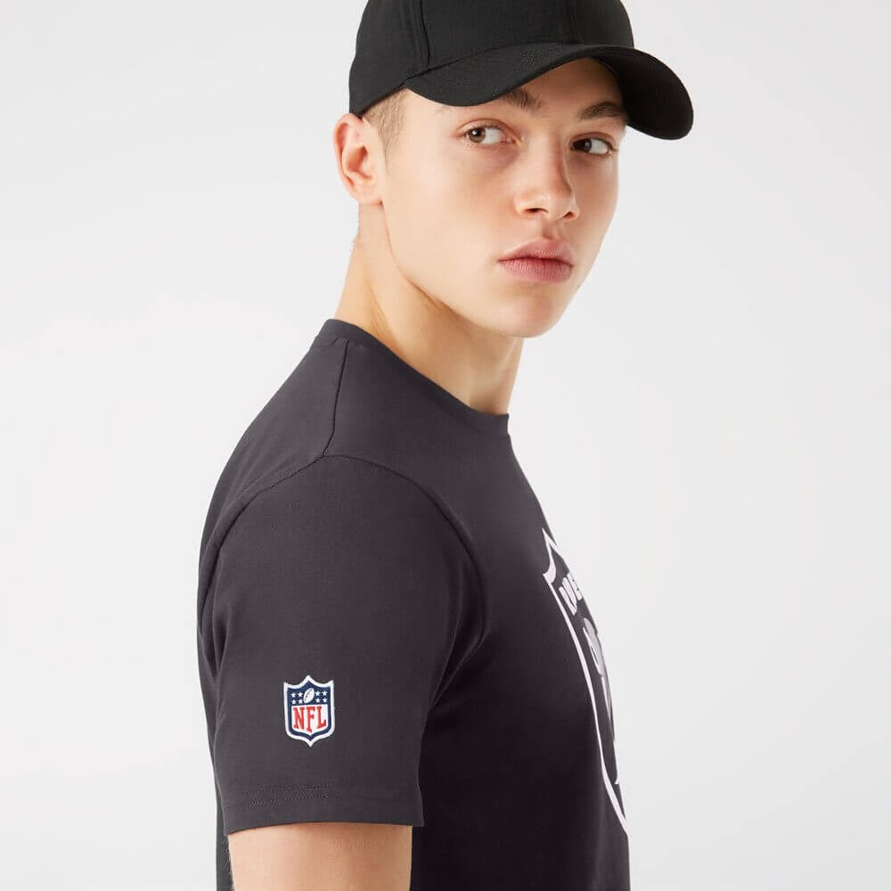NEW ERA tričko NFL Outline logo tee LAS VEGAS RAIDERS Grey